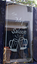 mt glass saloon — etched