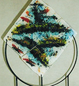 fused sculptural panels white — fused