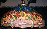 Tiffany-style dragonfly lamp